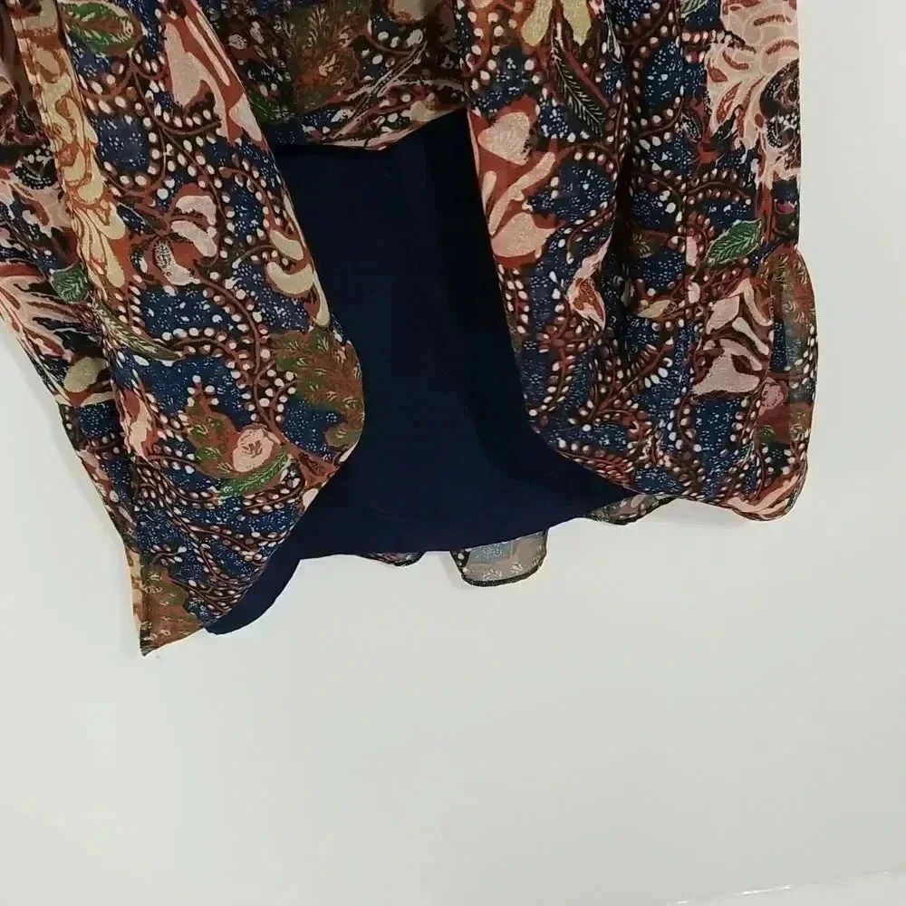 {Madewell} Sea Floral Lily Ruffle Dress Size Small - Picture 11 of 15